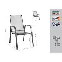 MFG MEC-Stor Gartenstuhl 57 x 72,5 x 95 cm