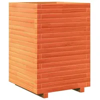 VidaXL Pflanzkübel Wachsbraun 50x50x72 cm Massivholz Kiefer