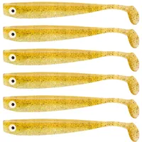 Bigbait Zanderbait 9cm Goldglitter, Angelköder, Kunstköder, Zanderbait, Zanderköder, Softbait,