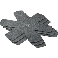 Rösle Pfannenschoner, (Set, 3 tlg.), Universalgröße, grau