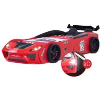 Coemo Autobett Dream Racer Kinderbett mit Rückenpolster Rennauto-Design mit