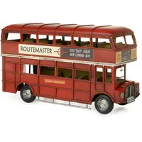 Moritz Blech-Deko Doppeldecker Bus England rot Blechdekoration Blechmodell Modellauto