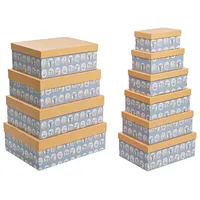 DKD Home Decor Satz stapelbarer Organizerboxen DKD Home Decor