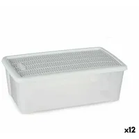 Stefanplast Aufbewahrungsbox mit Deckel Stefanplast Elegance Weiß Kunststoff 5