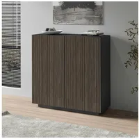 INOSIGN Highboard »Vega,Highboard,Kommode,120 cm«, mit 2 Türen,Fronten mit Rillen-Optik,