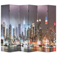 VidaXL Raumteiler klappbar 228 x 170 cm New York