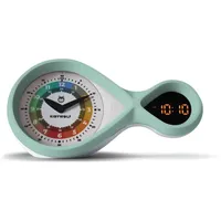 KIDYWOLF Analoger & digitaler Wecker türkis