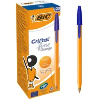 BIC Kugelschreiber Orange Original fine 0.35 mm blau, 20er