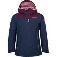 TROLLKIDS Mädchen Bergen Regenjacke, Marineblau/Violett, Größe 110 - 110