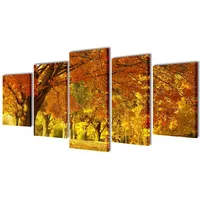 VidaXL Bilder Dekoration Set Ahorn 100 x 50 cm