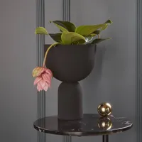 AYTM - Torus Pflanzentopf 22 cm, schwarz,