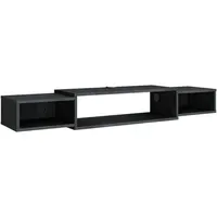 Vicco Nordic TV-Schrank Lowboard 139,7 x 20,3 cm Schwarz