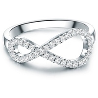 Trilani Ring Sterling Silber Zirkonia in 50 Damen