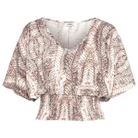 Buffalo Kurzarmshirt Damen beige bedruckt Gr.32/34