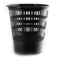 Donau Elektronik DONAU D306-01 Papierkorb, durchbrochen, 16l, schwarz