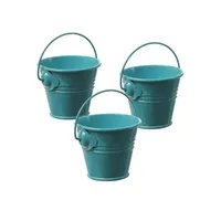 MARELIDA Duftkerzen Citronella Garten Balkon Outdoorkerzen im Metalleimer 3St.