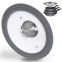 STONELINE STONELINE® Universal Glasdeckel, mit Silikonrand & Aromaknauf für