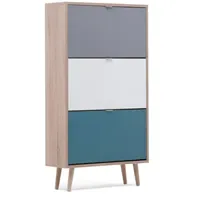 Furn.design Schuhkipper Eiche Sonoma 70 x 125 x 70