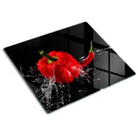 Tulup - Glasschneideplatten - Schneidebrett aus Glas - Herdabdeckplatten