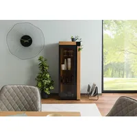 MASSIVMOEBEL24.DE Highboard Eiche 53x45x144 natur geölt ROTTERDAM #102)