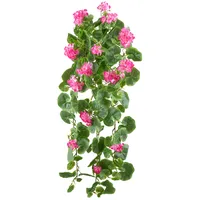 Creativ green künstliche Pflanze Geranienhänger, ca 80cm, UV-beständig
