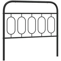 VidaXL Kopfteil Metall Schwarz 100 cm