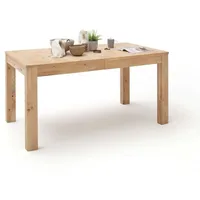 Empinio24 Esstisch 160x90 cm ausziehbar Eiche bianco teilmassiv Santa