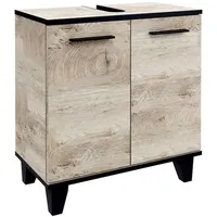 Fackelmanngmbh TE-A Waschbeckenunterschrank 2 T. Nature Oak 602x632x320 mm