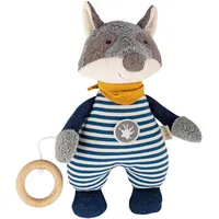 Sigikid Spieluhr Waschbär Classic, Stoffmix, grau-blau, Babyspielzeug