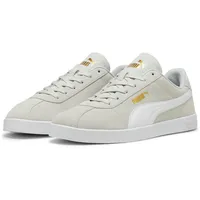 Puma Club II Sneaker, Glacial Gray White Gold, 46