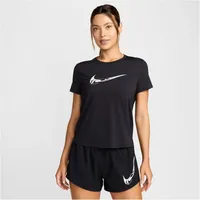 Nike One Swoosh Dri-FIT Damen schwarz - black/white XL