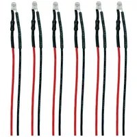 TAMS ELEKTRONIK 81-59606-06-C LED mit Anschlussdrähten Kaltweiß, Rot 6