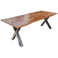 Ab:stil.art.moebel DORA 280 x 77 x 100 cm naturfarben/silber