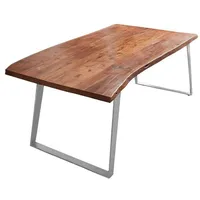 Sam möbel gmbh Esstisch Baumkante Akazie nussbaum 160x85 silber