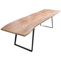 Sam möbel gmbh Esstisch Baumkante Akazie natur 280x100 schwarz