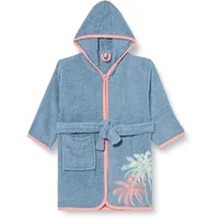 Playshoes Unisex Kinder Frottee-Bademantel Morgenmantel, Palmen, 86/92