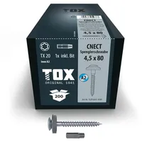 TOX Spenglerschrauben CNECT 4,5 x 80 200 Stk.) (200