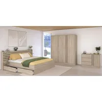 Parisot Schlafzimmer 4-teilig "Escale 22 160x200 Japanische-Eiche