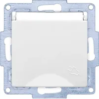 GUNSAN VISAGE + MODERNA Modul Steckdose mit Deckel Weiss