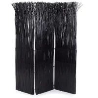 DESIGN DELIGHTS RAUMTEILER schwarz Naturmaterialien, 120x165x3 cm, Wohnzimmer, Raumteiler