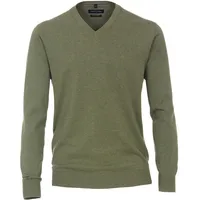 CasaModa V-Ausschnitt-Pullover 004430 PIMA-Baumwolle grün M