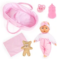 Bayer Design 92866AR Babypuppe, weicher Körper, 28 cm, Puppentragetasche,