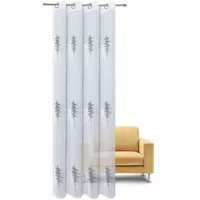 Gerster Ösenschal Gunnar weiß/anthrazit - x cm),