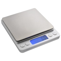 Iso Trade Juwelierwaage Feinwaage Digitale Küchenwaage 2kg Goldwaage Präzisionswaage