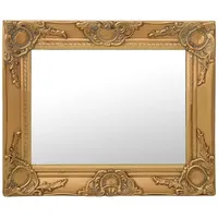 Furnicato Wandspiegel im Barock-Stil 50x40 cm Golden (1-St) goldfarben