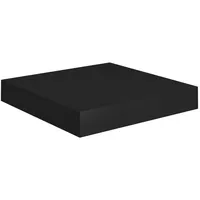 Furnicato Schweberegal Schwarz 23x23,5x3,8 cm MDF,