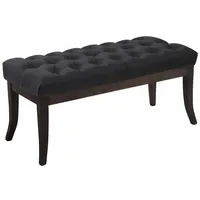 CLP Sitzbank Ramses Stoff antik-dunkel schwarz/100 cm