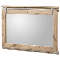 MASSIVMOEBEL24.DE Spiegel Mango 114x6x80 whitewash lackiert RAILWAY #378 |