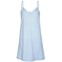 VIVANCE Dreams Negligé mit feinem Muster und Häkelkante blau
