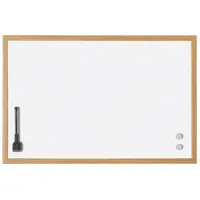 Holtz Magnetoplan Whiteboard mit Holz-Rahmen, 400 x 300 mm